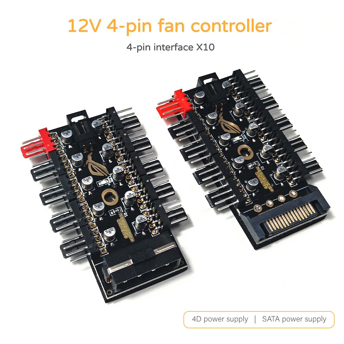 Fan Hub Rgb Controller - Контроллер вентиляторов PWM 12В, 4-контактный, 10-портовый