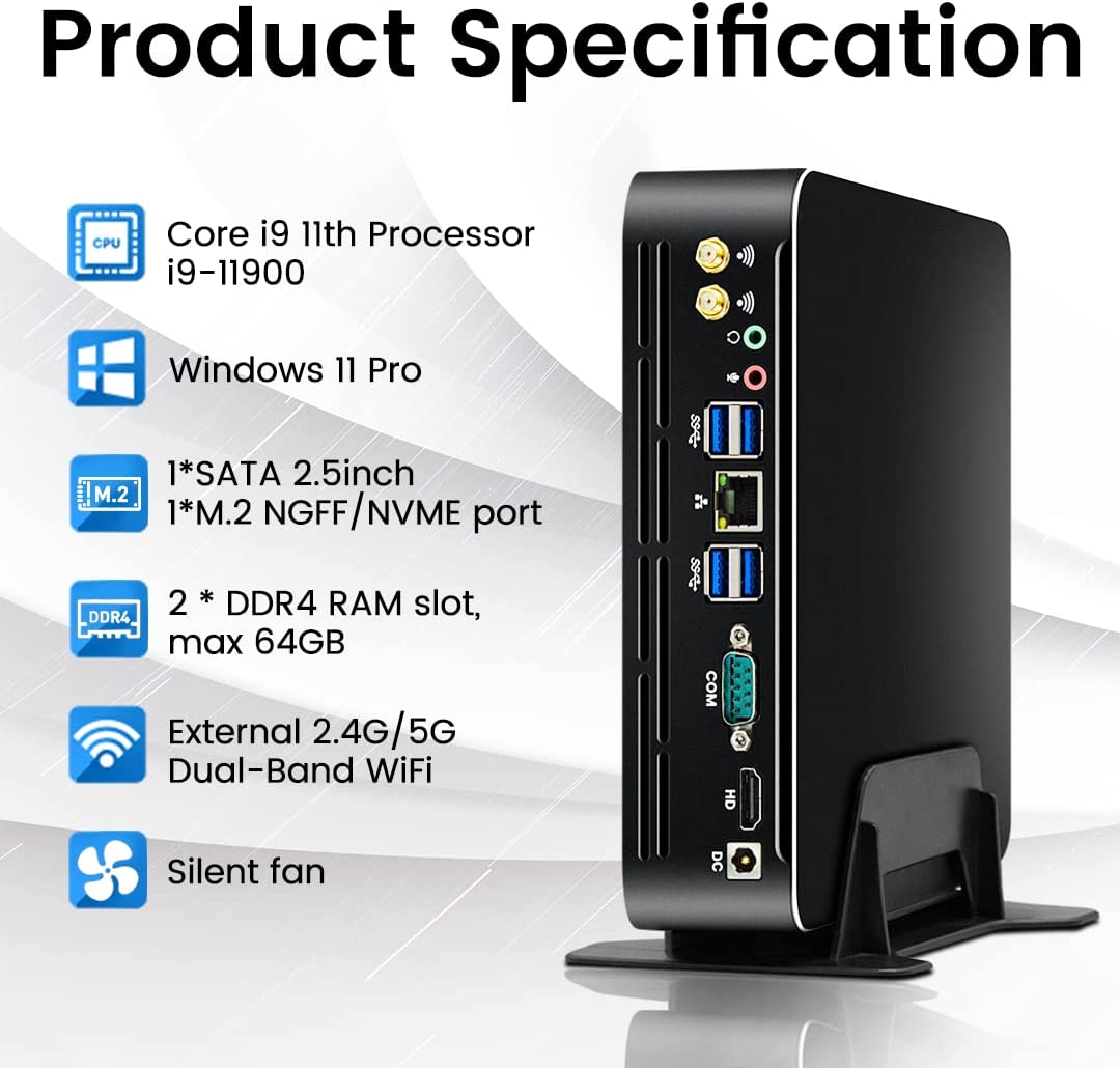 Intel Cpu Core I7 - Мини-ПК Partaker 11-го поколения с процессором
