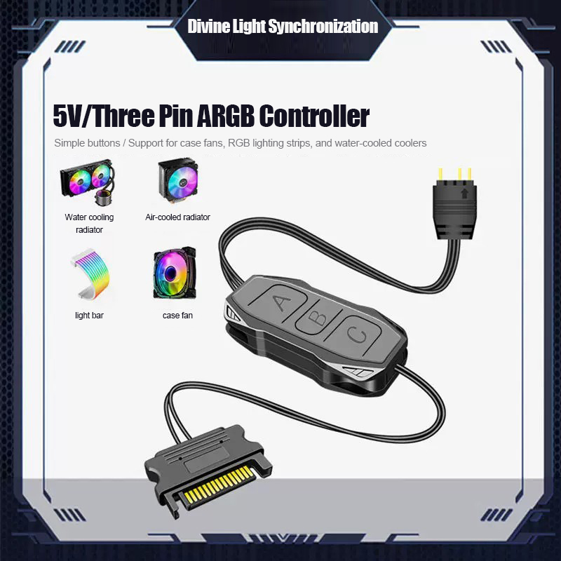 Fan Hub Rgb Controller - Контроллер ARGB Shenguang 5V 3-контактный для