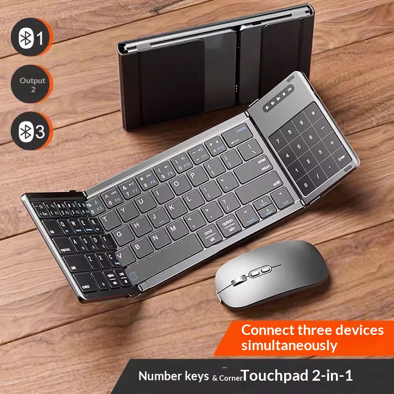 Gaming Accessories For Laptop - Беспроводная Bluetooth-клавиатура Mengzu Tri Fold с