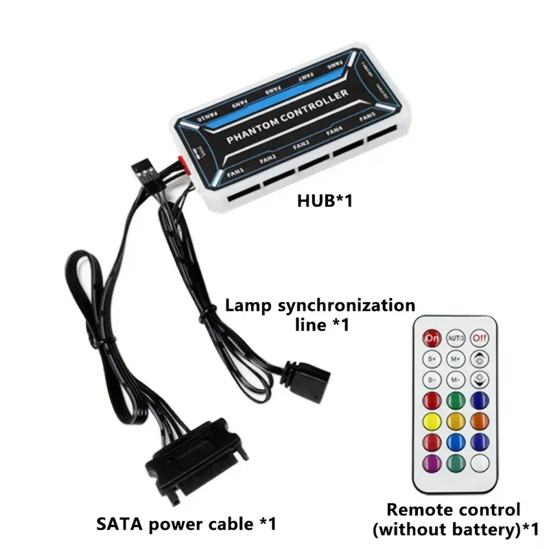 Fan Hub Rgb Controller - 6-контактный разветвитель для вентиляторов, 10 6-контактных