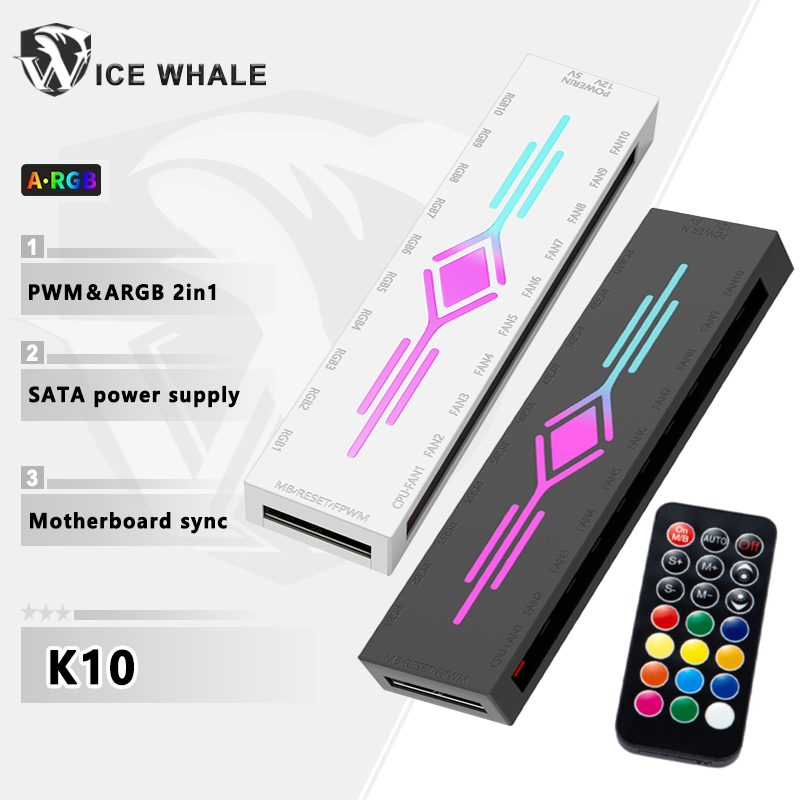 Контроллер вентиляторов ICE Wh – обзор и цена Fan Hub Rgb Controller