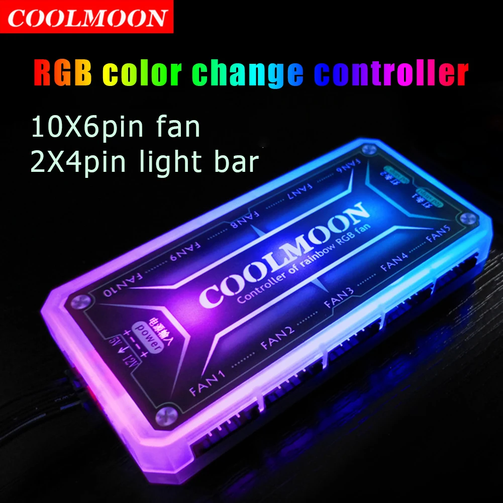 Контроллер COOLMOON ARGB, 12 В – обзор и цена Fan Hub Rgb Controller