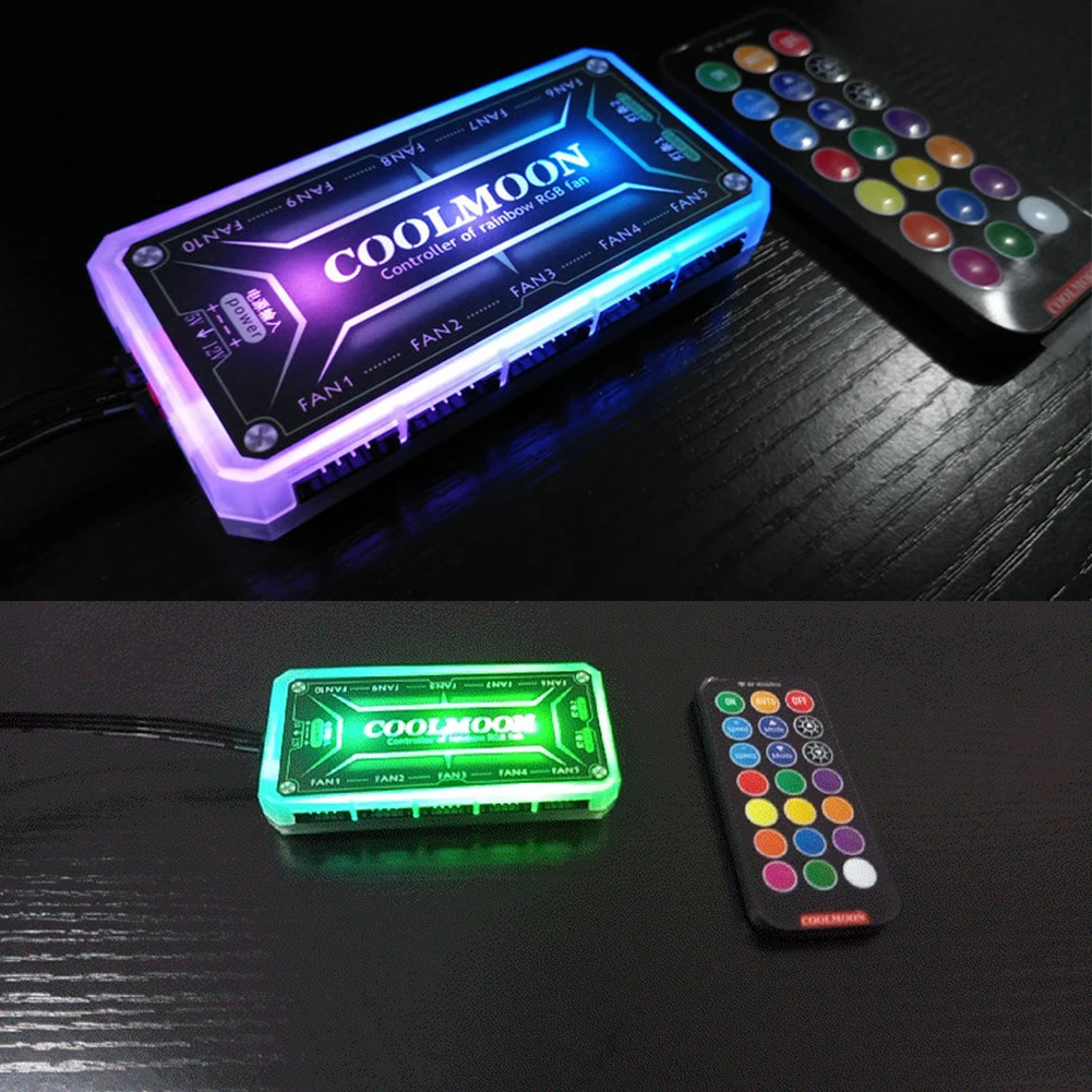 Контроллер COOLMOON ARGB, 12 В – обзор и цена Fan Hub Rgb Controller
