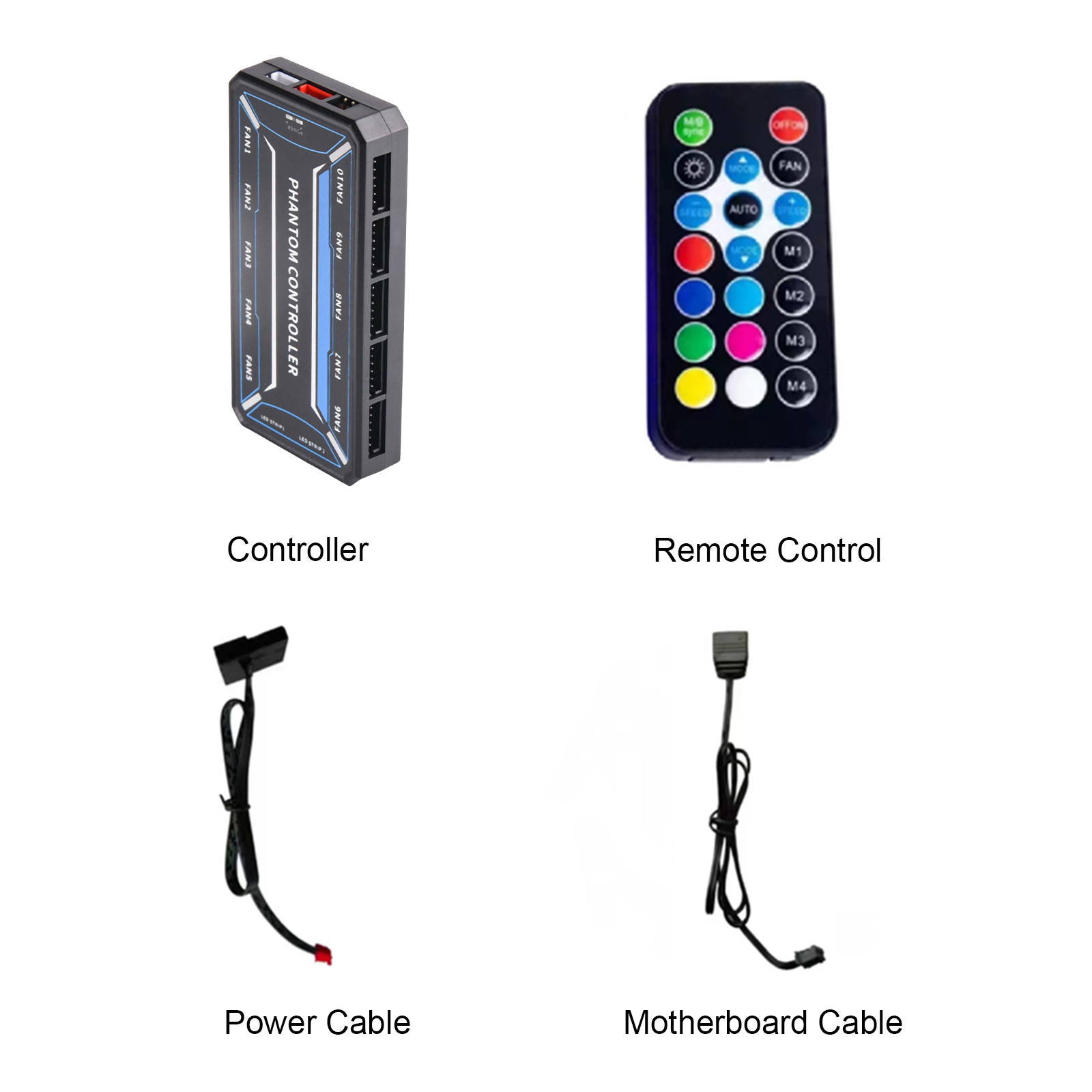 6-контактный 10-портовый RGB-к – обзор и цена Fan Hub Rgb Controller
