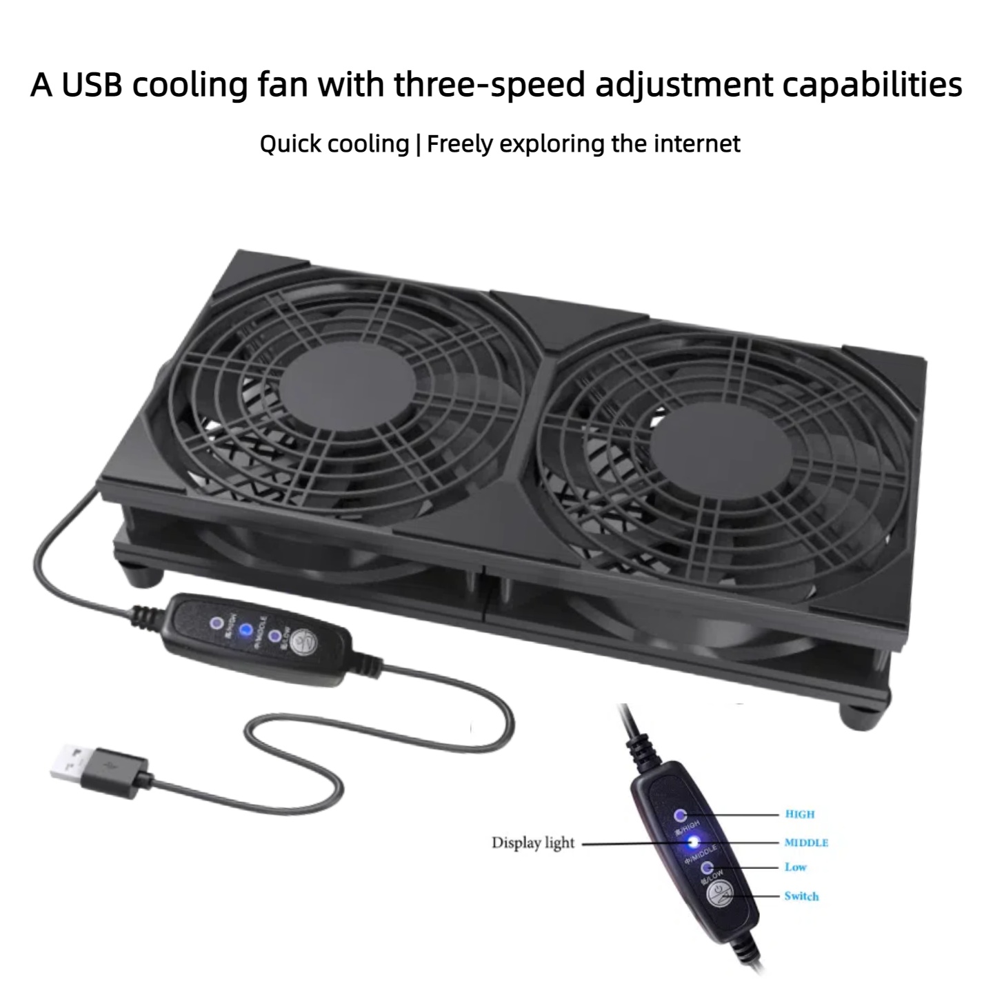Двойной USB-вентилятор с 3-ско – обзор и цена Fan Hub Rgb Controller