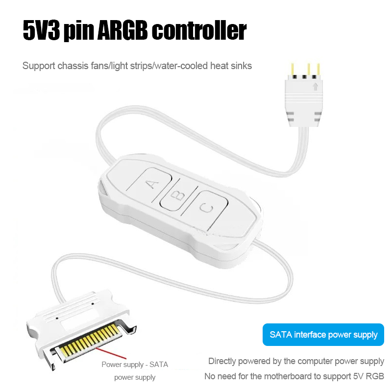 Контроллер ARGB Shenguang 5V 3 – обзор и цена Fan Hub Rgb Controller