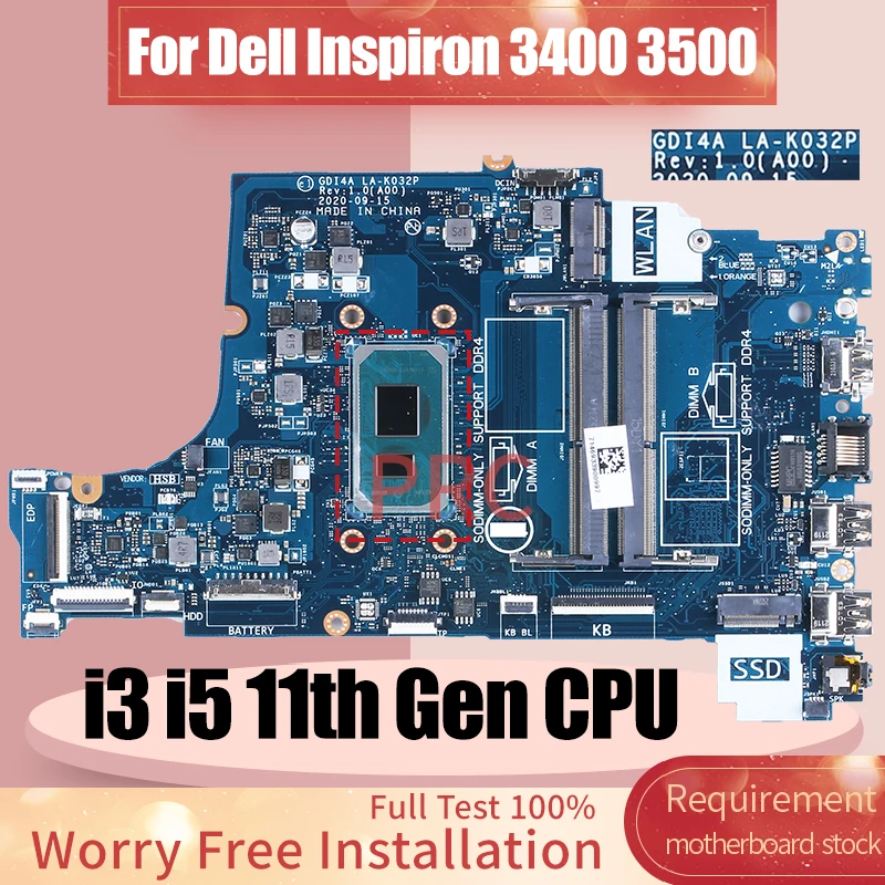 LA-K032P для ноутбуков Dell Vo – обзор и цена Intel Cpu Core I7