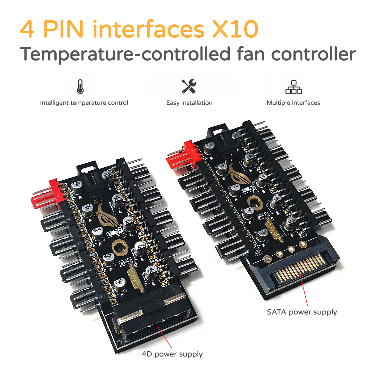 Контроллер-хаб для 10 вентилят – обзор и цена Fan Hub Rgb Controller