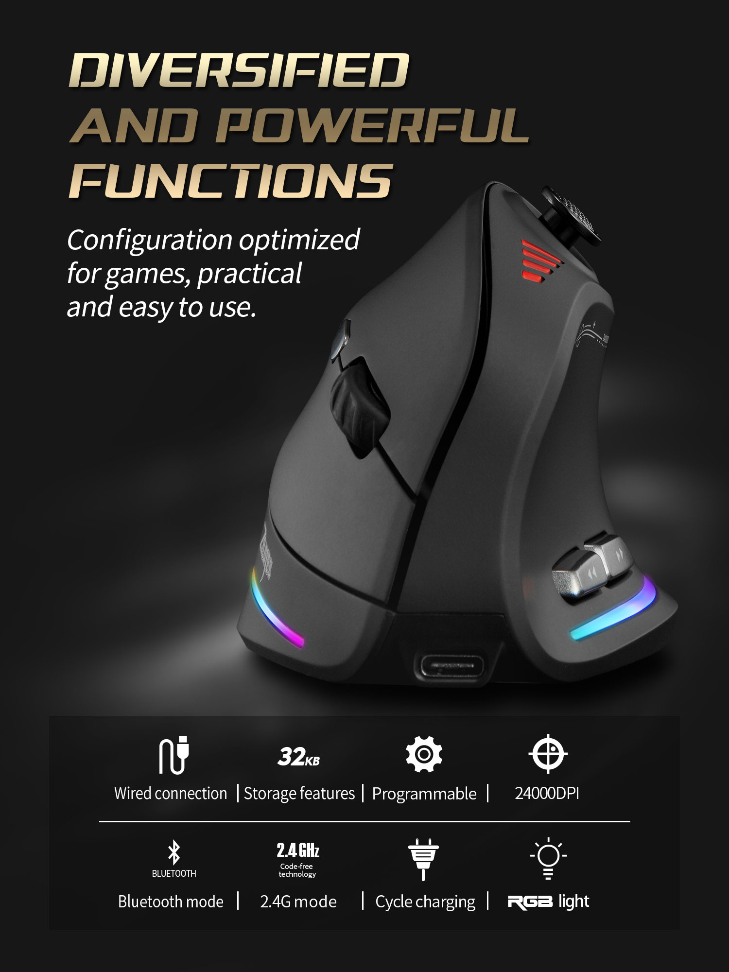 Jomaa RGB подсветка беспроводн – обзор и цена Gaming Accessories