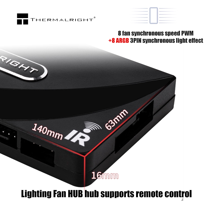 Thermalright 1–8 4-контактный  – обзор и цена Fan Hub Rgb Controller